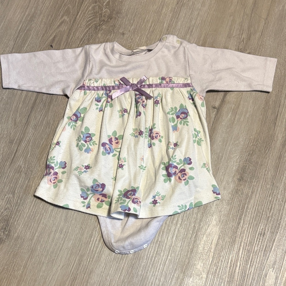 Floral Baby Dress with‎ Long Sleeves